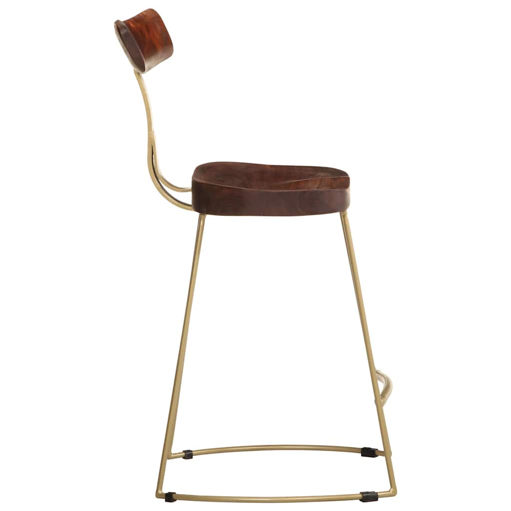 Barhocker 2 Stk. 49x43x79 cm Mango Massivholz