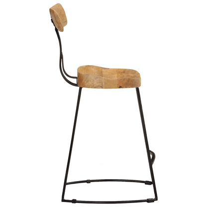 Barhocker 2 Stk. 49x43x79 cm Mango Massivholz