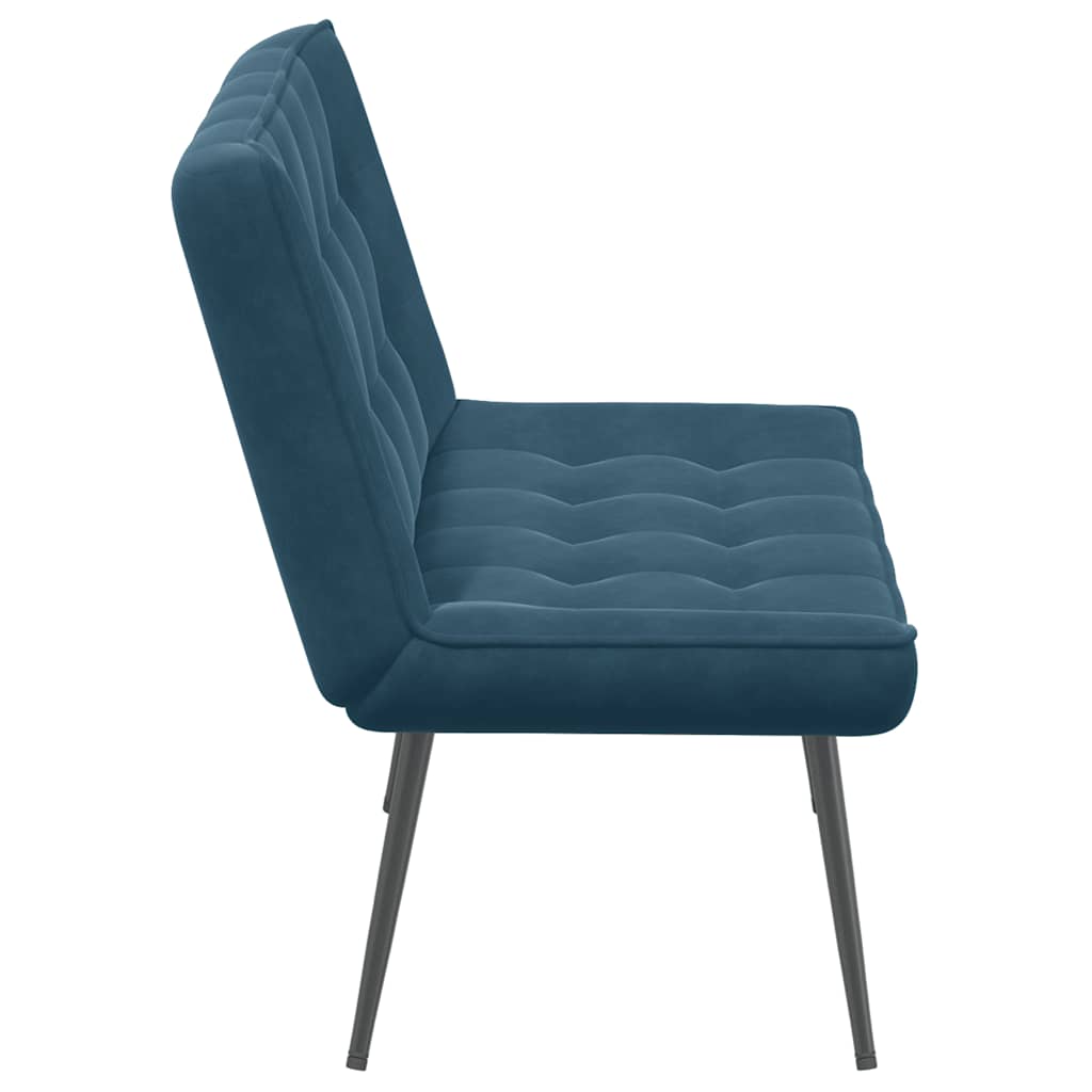 Sitzbank Blau 110x74x84 cm Samt