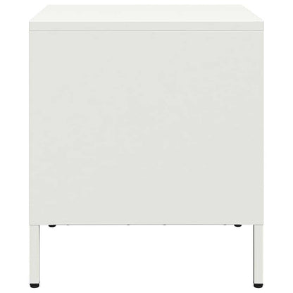 Nachttische 2 Stk. Weiß 35x39x43,5 cm Stahl