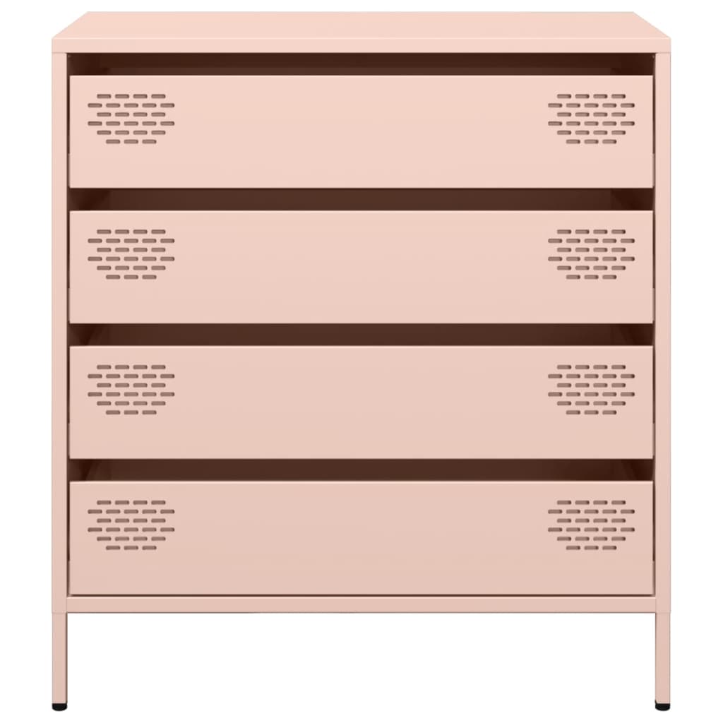 Sideboard Rosa 68x39x73,5 cm Kaltgewalzter Stahl