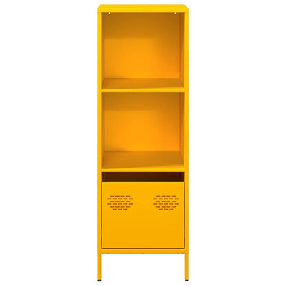 Highboard Senfgelb 35x39x103,5 cm Stahl