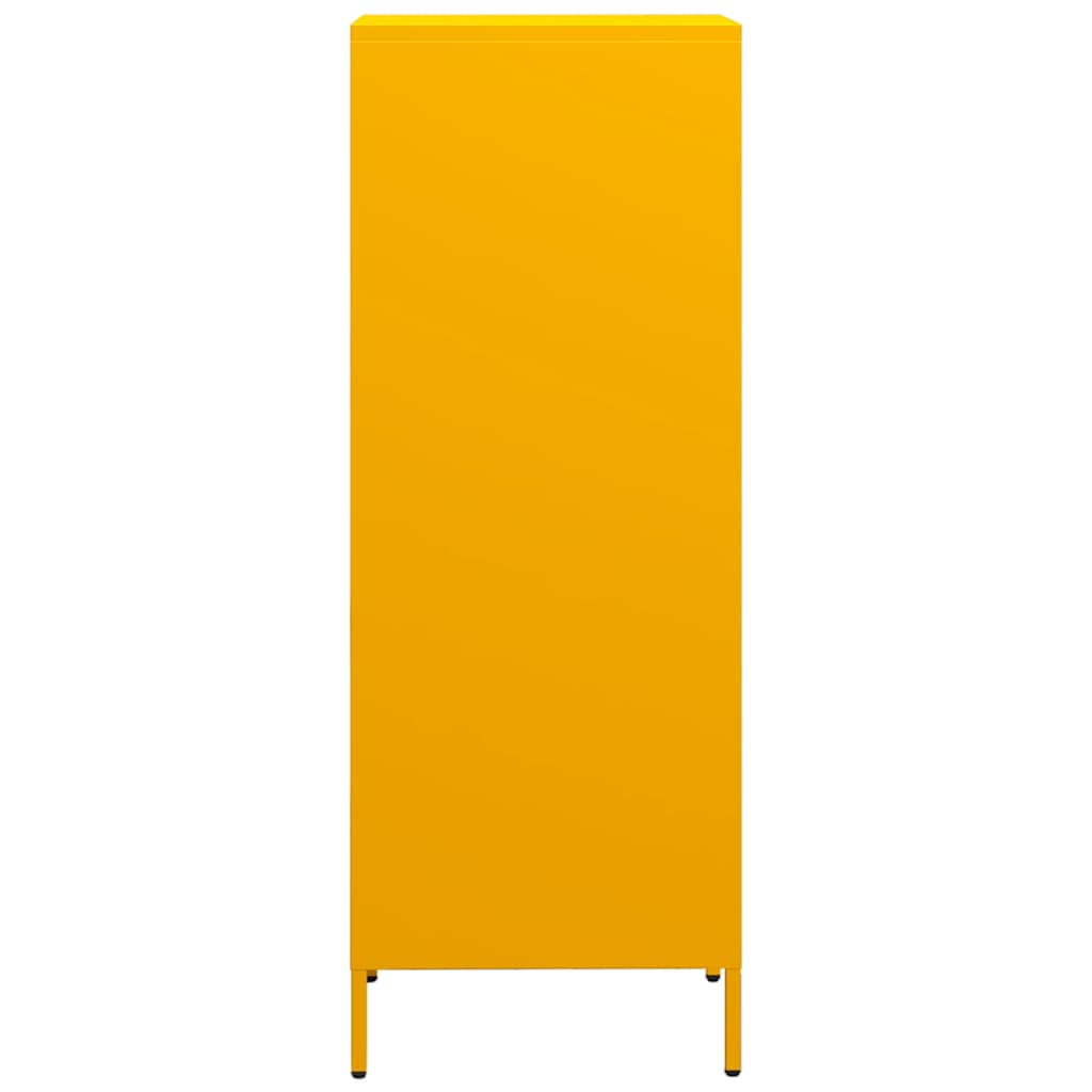 Highboard Senfgelb 35x39x103,5 cm Stahl