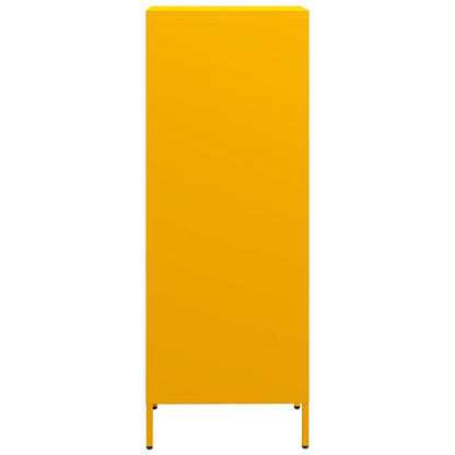 Highboard Senfgelb 35x39x103,5 cm Stahl