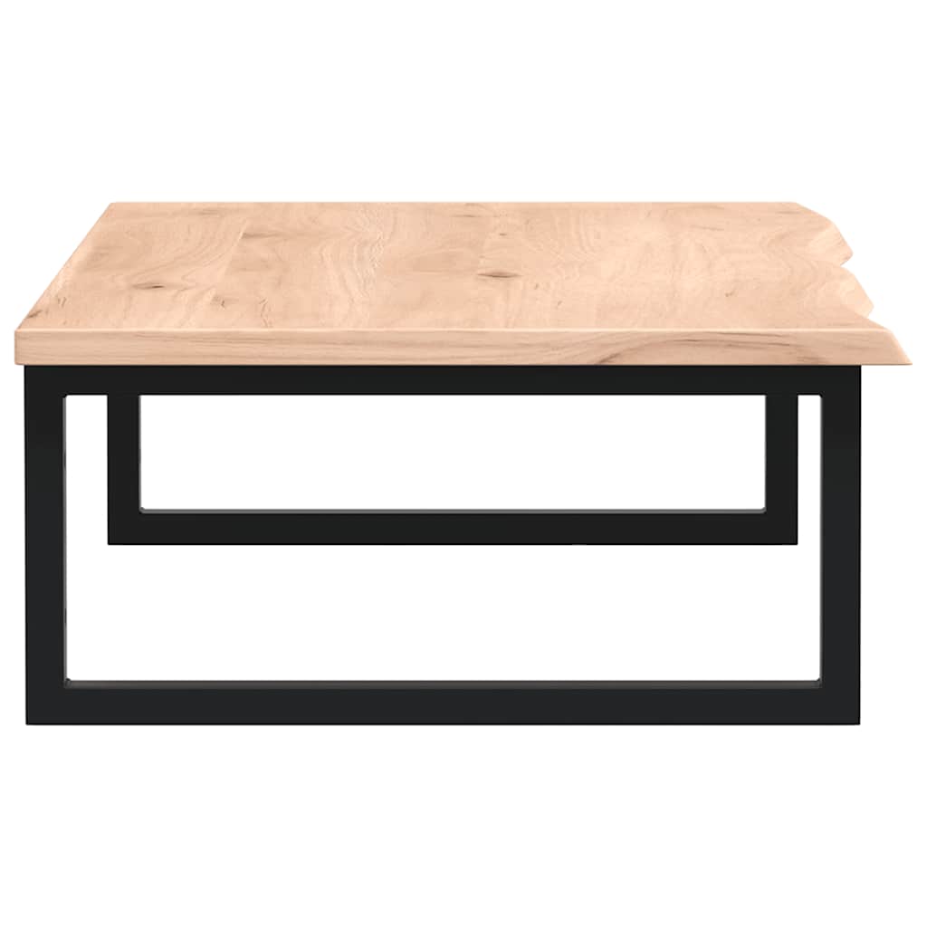 Waschtischplatte mit Halterung Stahl und Massivholz Eiche