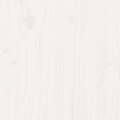 Massivholzbett mit Schubladen Weiß 180x200 cm Kiefer