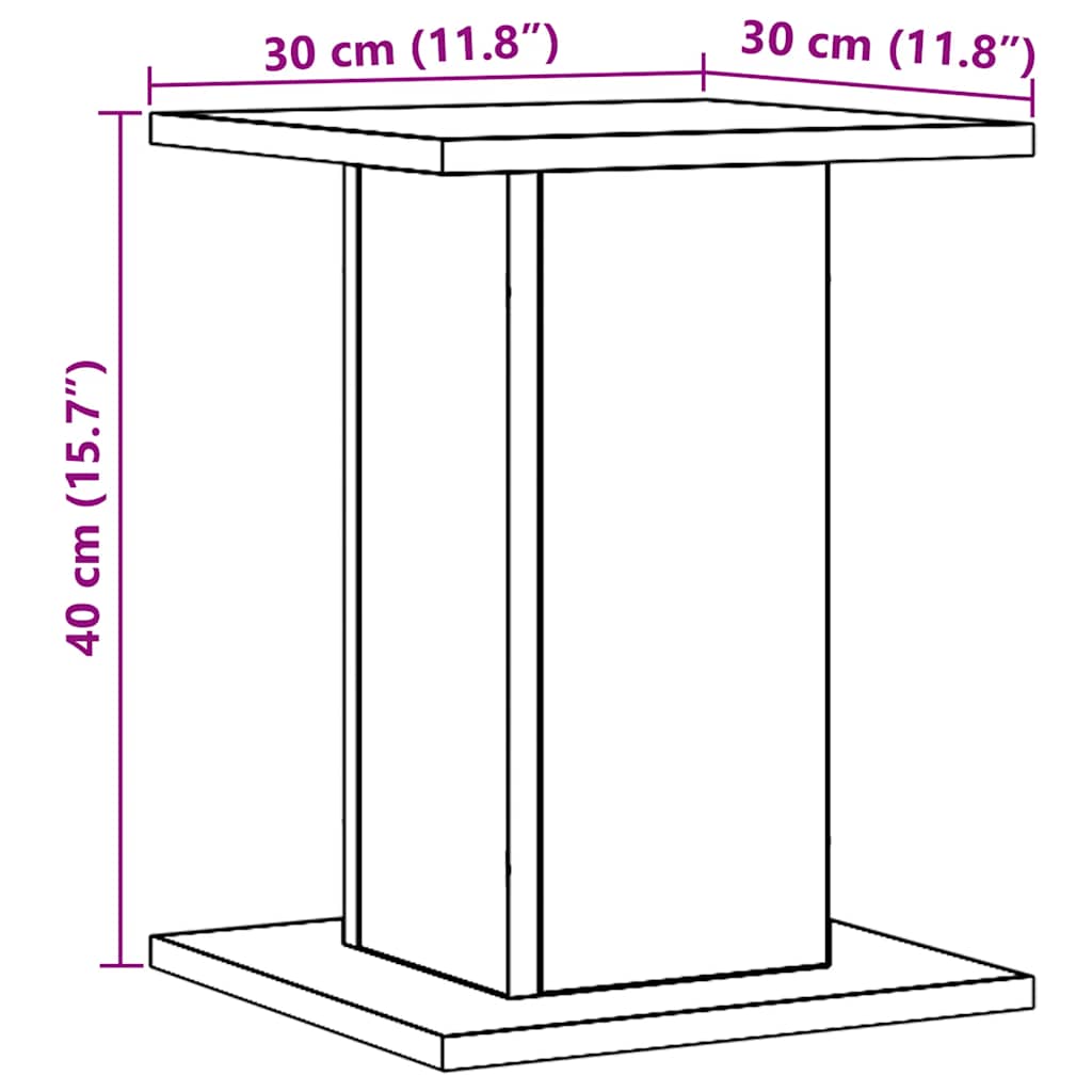 Lautsprecherständer 2 Stk. Artisan-Eiche 30x30x40 cm