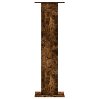 Lautsprecherständer 2Stk. Räuchereiche 30x30x95cm Holzwerkstoff