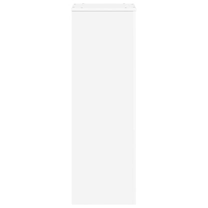 Pflanzenständer Weiß 33x33x100 cm Holzwerkstoff