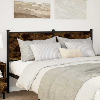 Ersatz-Kopfteil Räuchereiche 150 cm Holzwerkstoff und Stahl