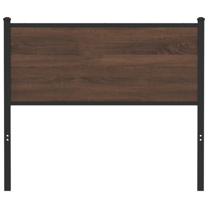 Ersatz-Kopfteil Braun Eichen-Optik 100 cm Holzwerkstoff und Stahl