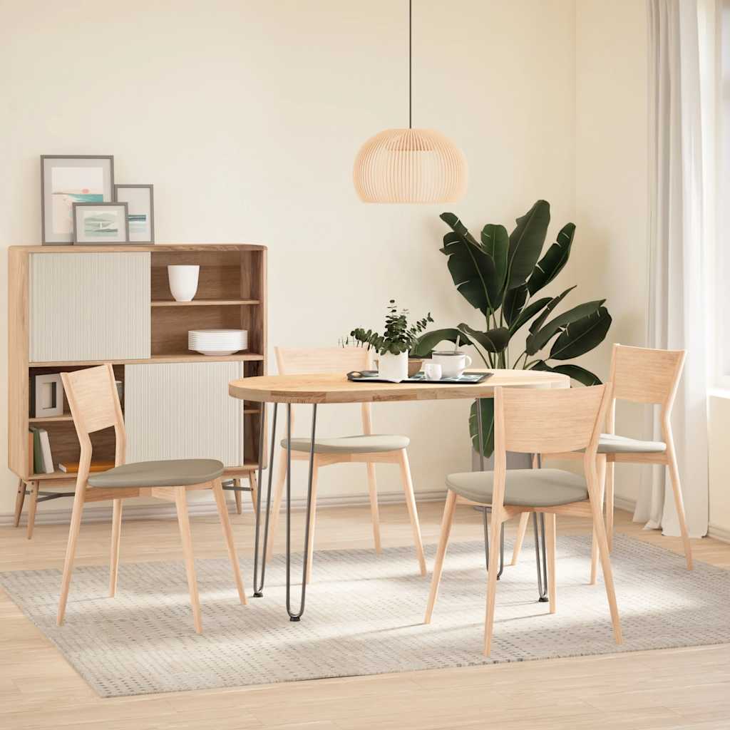 Haarnadelbeine für Konsolentische 4 Stk. Naturstahl 72 cm Massivstahl