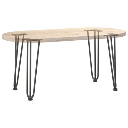 Haarnadelbeine für Couchtisch 4 Stk. Anthrazit 42 cm Massivstahl
