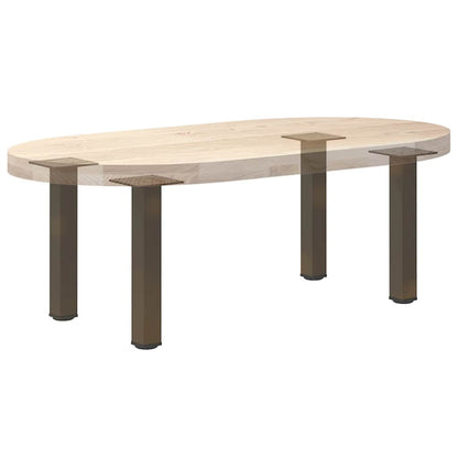 Couchtischbeine 4 Stk. Naturstahl 42-44 cm Stahl