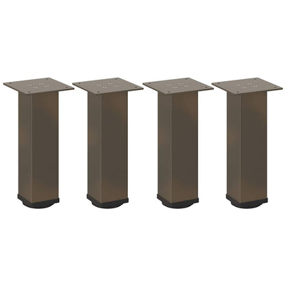 Couchtischbeine 4 Stk. Naturstahl 42-44 cm Stahl