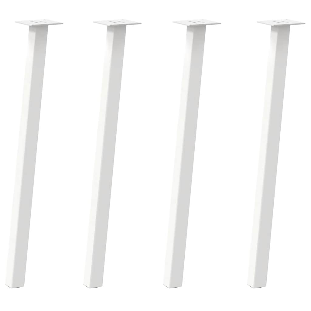 Konsolentischbeine 4 Stk. Weiß 72 cm Stahl