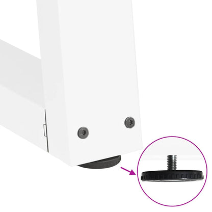 Couchtischbeine V-Form 2 Stück Weiß 70x(30-31,3) cm Stahl