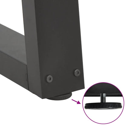 Couchtischbeine V-Form 2 Stück Anthrazit 70x(30-31,3) cm Stahl