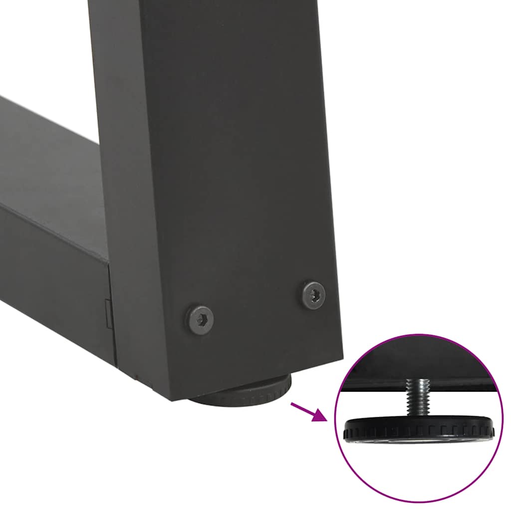 Couchtischbeine V-Form 2 Stück Anthrazit 28x(42-43,3) cm Stahl