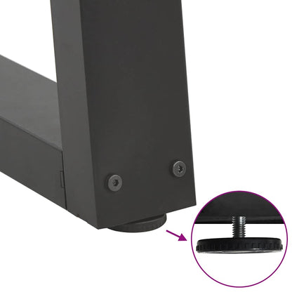 Couchtischbeine V-Form 2 Stück Anthrazit 28x(42-43,3) cm Stahl