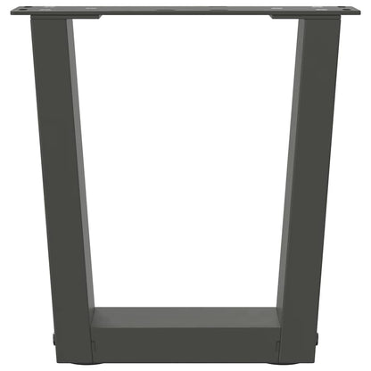 Couchtischbeine V-Form 2 Stück Anthrazit 40x(30-31,3) cm Stahl