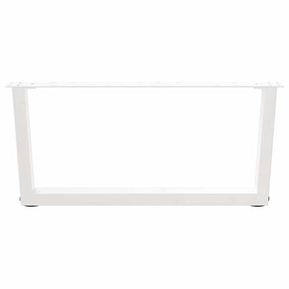 Couchtischbeine V-Form 2 Stück Weiß 70x(30-31,3) cm Stahl