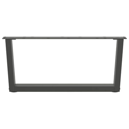 Couchtischbeine V-Form 2 Stück Anthrazit 70x(30-31,3) cm Stahl