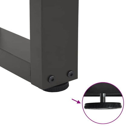 Couchtischbeine V-Form 2 Stück Anthrazit 70x(30-31,3) cm Stahl