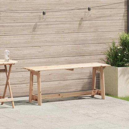 Bank Outdoor Natur 119 x 47 x 35 cm Massives Kiefernholz