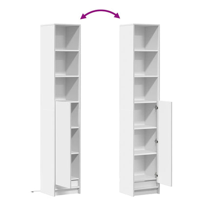 LED-Sideboard Weiß 36x32,5x200 cm Holzwerkstoff