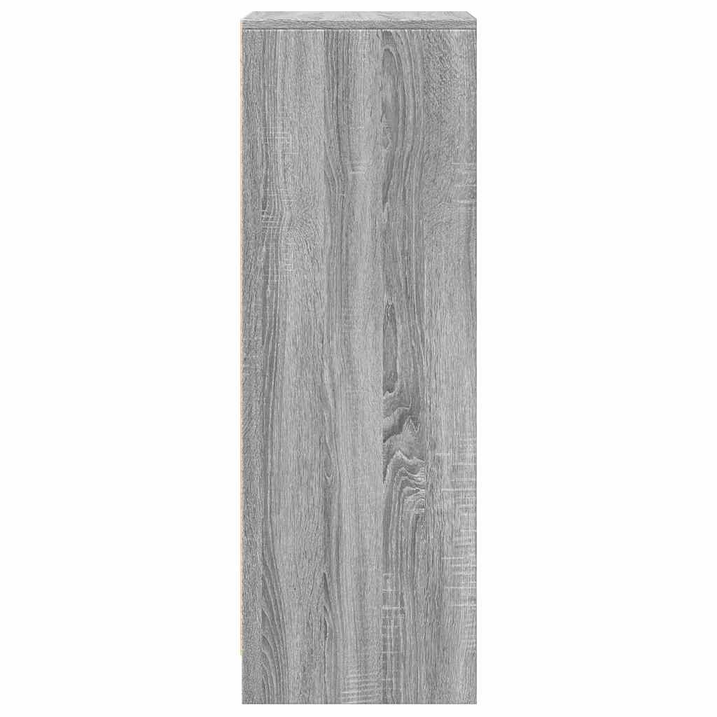 LED-Sideboard Grau Sonoma 42,5x34x100 cm Holzwerkstoff