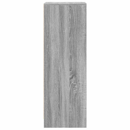 LED-Sideboard Grau Sonoma 42,5x34x100 cm Holzwerkstoff