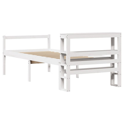 Seniorenbett mit Kopfteil ohne Matratze Weiß 90x190 cm