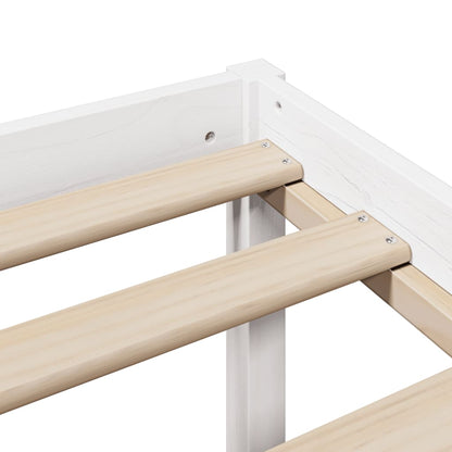 Seniorenbett mit Kopfteil ohne Matratze Weiß 120x190 cm