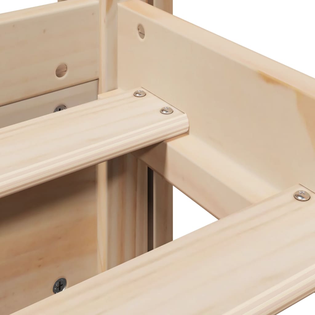 Bettgestell mit Kopfteil ohne Matratze 90x200 cm