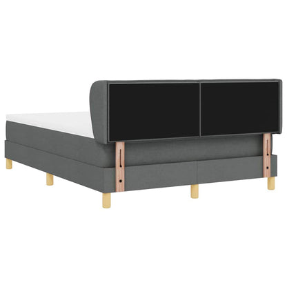Boxspringbett mit Matratze Dunkelgrau 160 x 200 cm Stoff