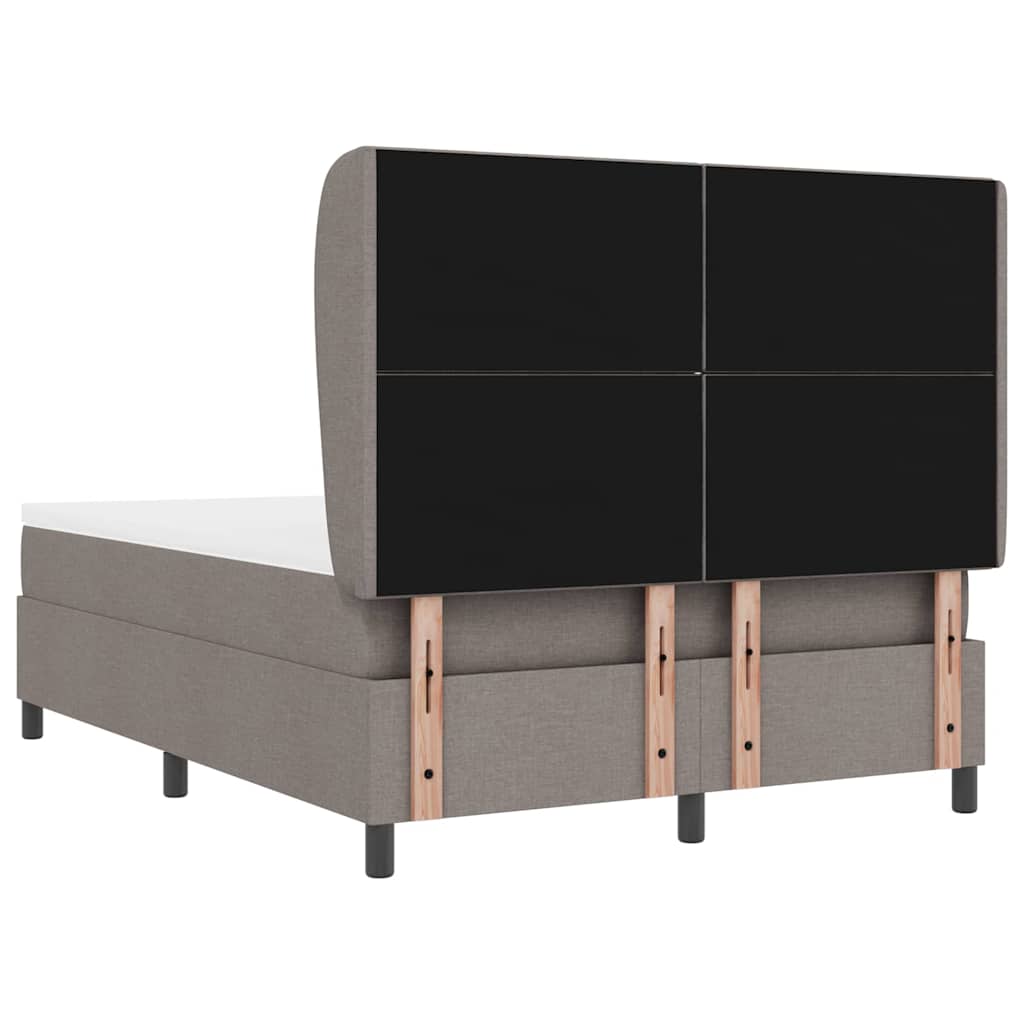 Boxspringbett mit Matratze Taupe 160 x 200 cm Stoff