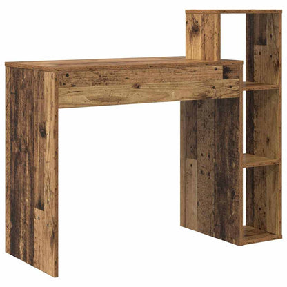Schreibtisch mit Regal Altholz 100 x 40 x 90 cm Holzwerkstoff