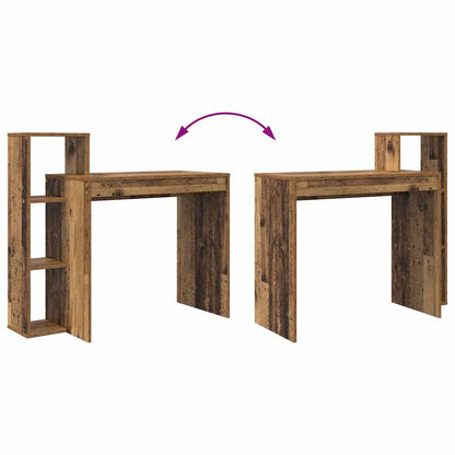 Schreibtisch mit Regal Altholz 100 x 40 x 90 cm Holzwerkstoff