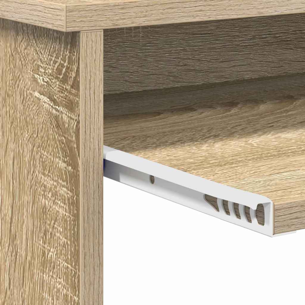 Schreibtisch Sonoma-Eiche 120,5 x 44 x 88,5 cm Holzwerkstoff