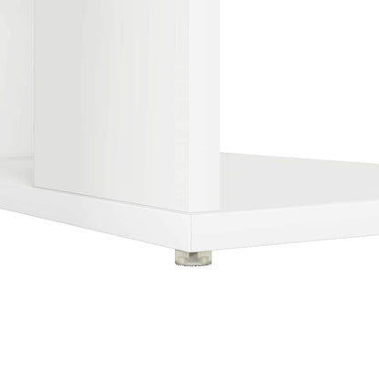 Schreibtisch mit Regal Weiß 130 x 50,5 x 75 cm Holzwerkstoff