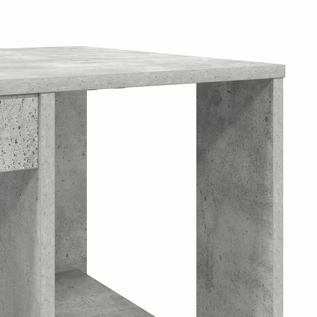 Schreibtisch Beton Grau 130 x 50,5 x 75 cm Holzwerkstoff