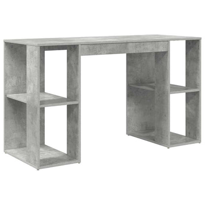 Schreibtisch Beton Grau 130 x 50,5 x 75 cm Holzwerkstoff