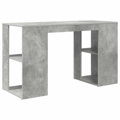 Schreibtisch Beton Grau 130 x 50,5 x 75 cm Holzwerkstoff