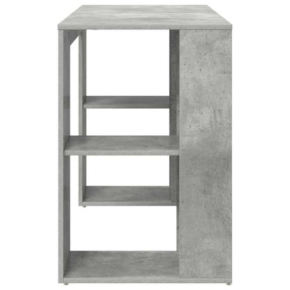 Schreibtisch Beton Grau 130 x 50,5 x 75 cm Holzwerkstoff