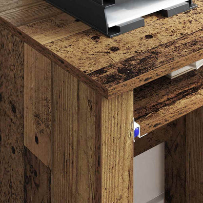 Tisch mit Rädern Mit Rad Altholz 91 x 50 x 77 cm Holzwerkstoff