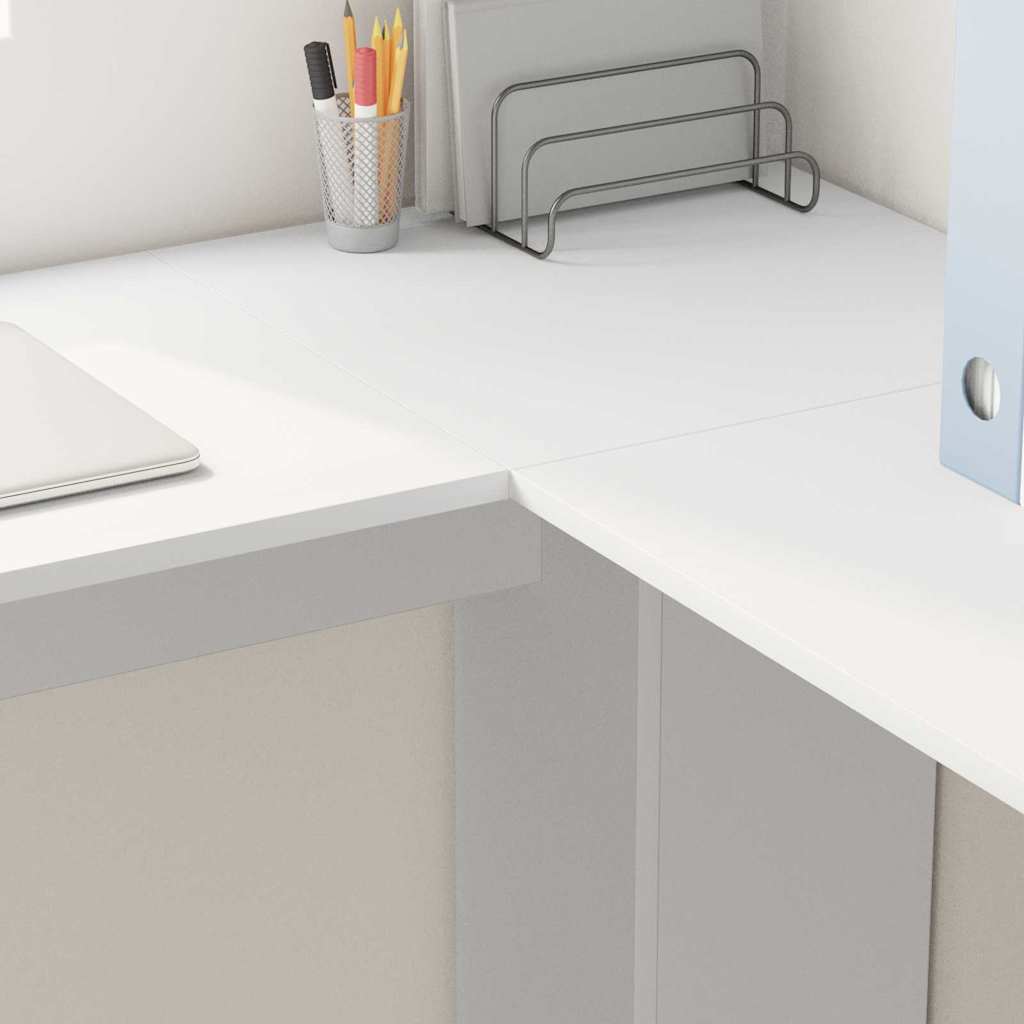 Eck-Schreibtisch Weiß 140 x 113,5 x 75 cm Holzwerkstoff