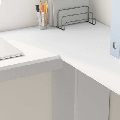 Eck-Schreibtisch Weiß 140 x 113,5 x 75 cm Holzwerkstoff