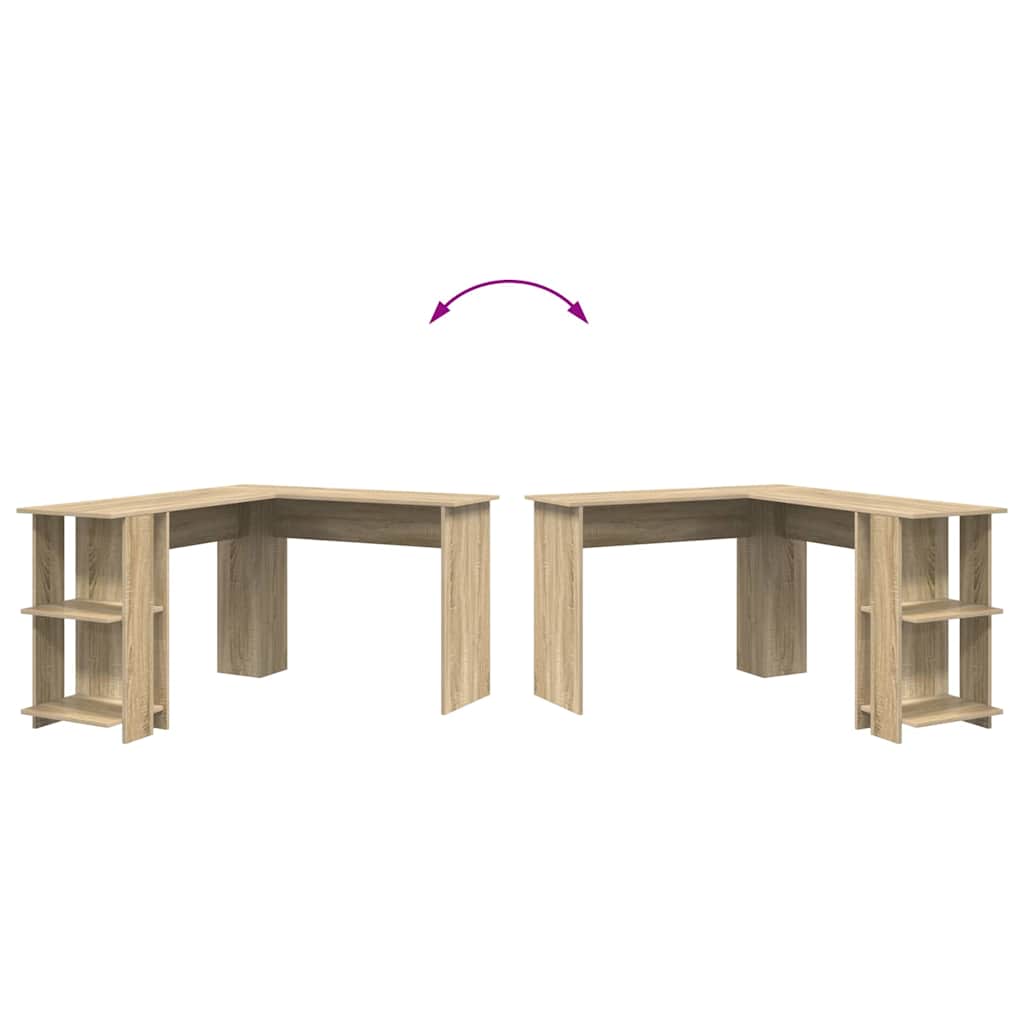 Eck-Schreibtisch Sonoma-Eiche 140 x 113,5 x 75 cm Holzwerkstoff