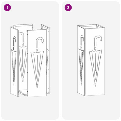 Sonnenschirmhalter Anthrazit 15,5 x 15,5 x 49 cm Metall